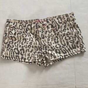 DOLLHOUSE crazysexycool Y2K animal print in brown & beige shorts Size X-Small